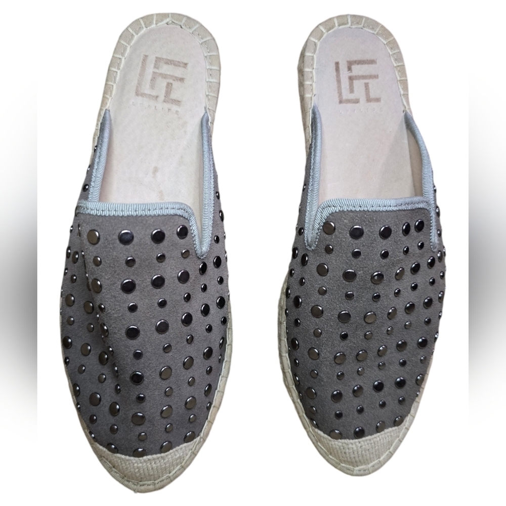 LFL By Lust For Life Women's L- Intense Slip-on Leather Mule Slides 7M